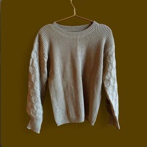 Apricot Cozy Beige Knit Sweater